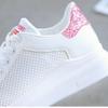 Boty Dámské Běžecké Jaro Podzim Móda Bílé Prodyšné Vyšívané Květiny Šněrovací Ležérní Tenisky Zapatos De Mujer