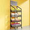 Convenience Store Display Rack for Snacks, Medicine, Beverages, Toys, and Checkout Counter