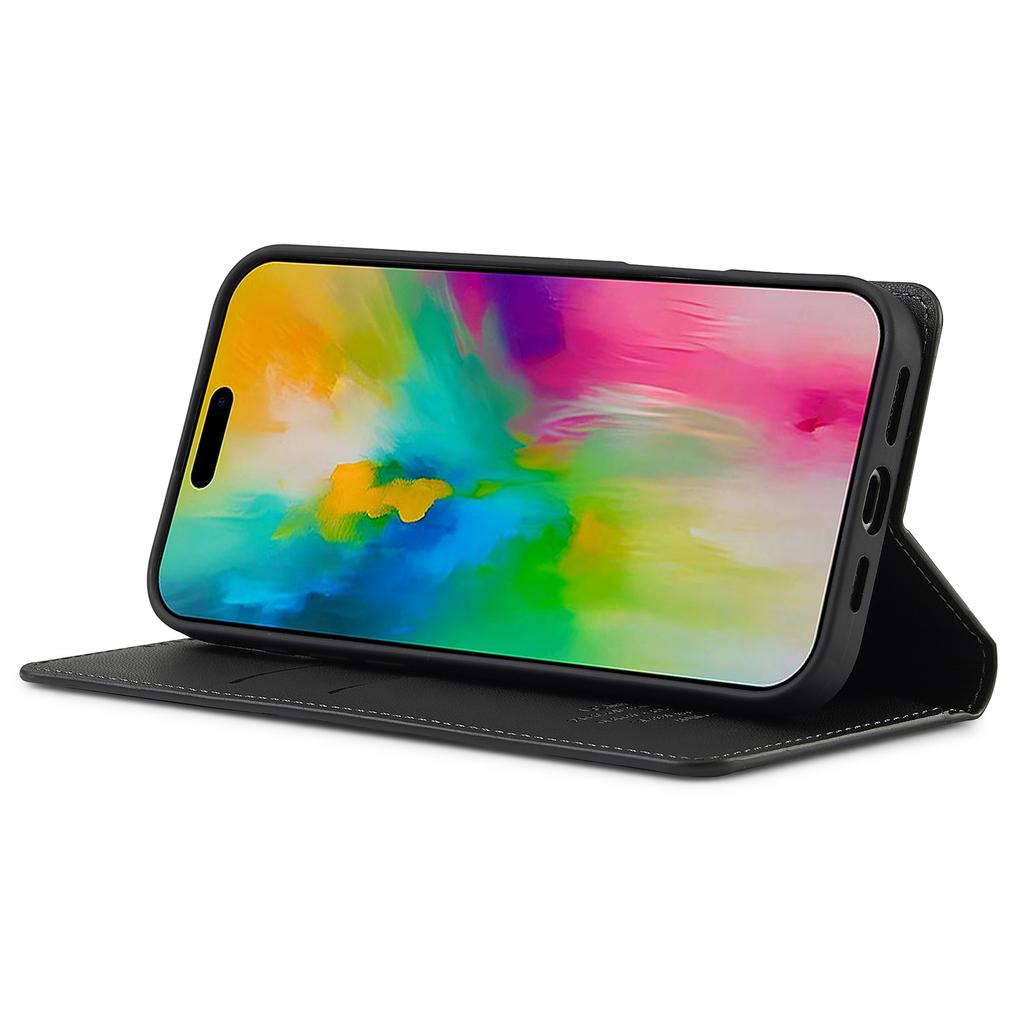 LC.IMEEKE L1 Serie für iPhone 16 Pro Hülle PU Leder Brieftasche Ständer Schutzhülle