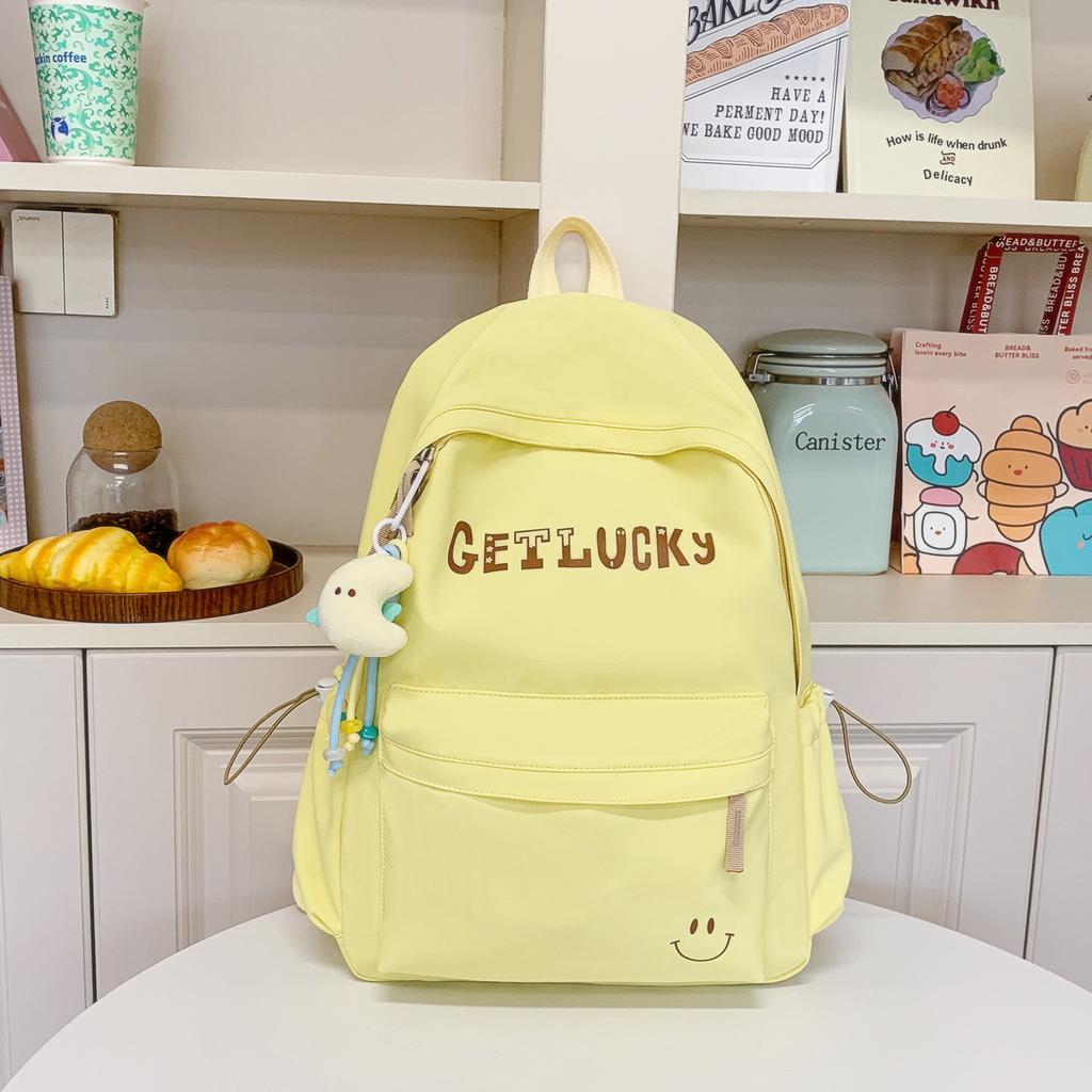 2025 New Simple and Versatile High-value Junior High School Students Class Schoolbag Female Ins Trendy Cool Large-capacity Backpack