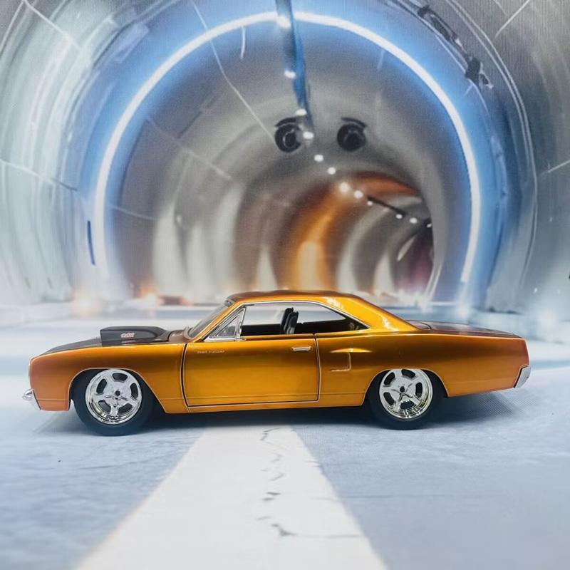 1/24 Plymouths Road Runner Alloy Sports Car Model Diecasts Metal Muscle Track Racing Car Vehicles Model Simitation Kids Toy Gift