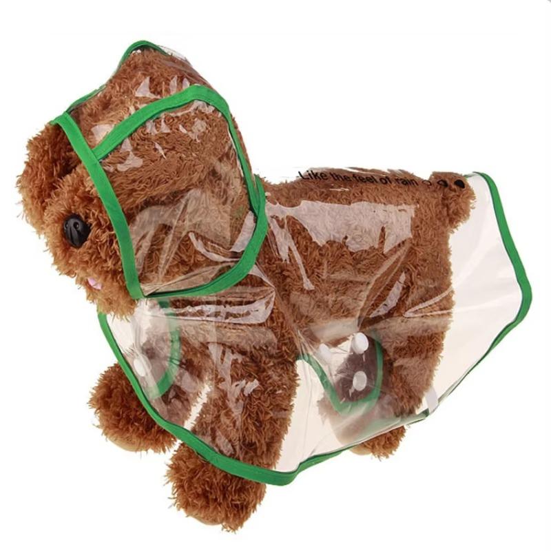XS-8XL Pet Supplies Dog Raincoat Waterproof Transparent Plastic Fashion Poncho Personalized Color Edge Costumes for Large Dogs