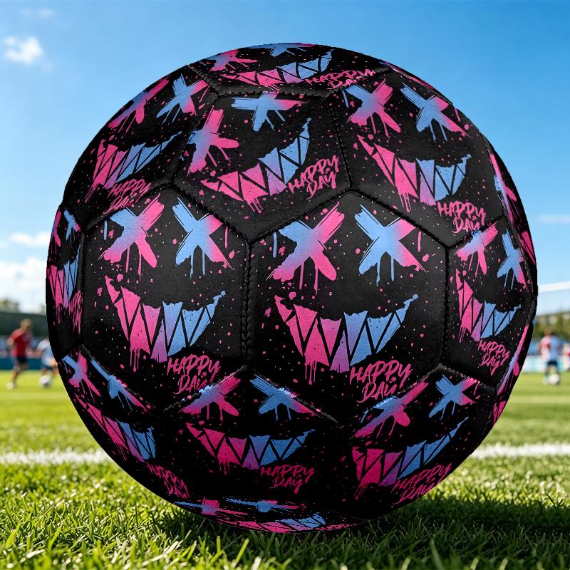Size 5 Soccer Ball - Outdoor Sport Football with Gaming Pattern, Ideal Gift for Birthdays, Christmas, Father's Day, Graduation