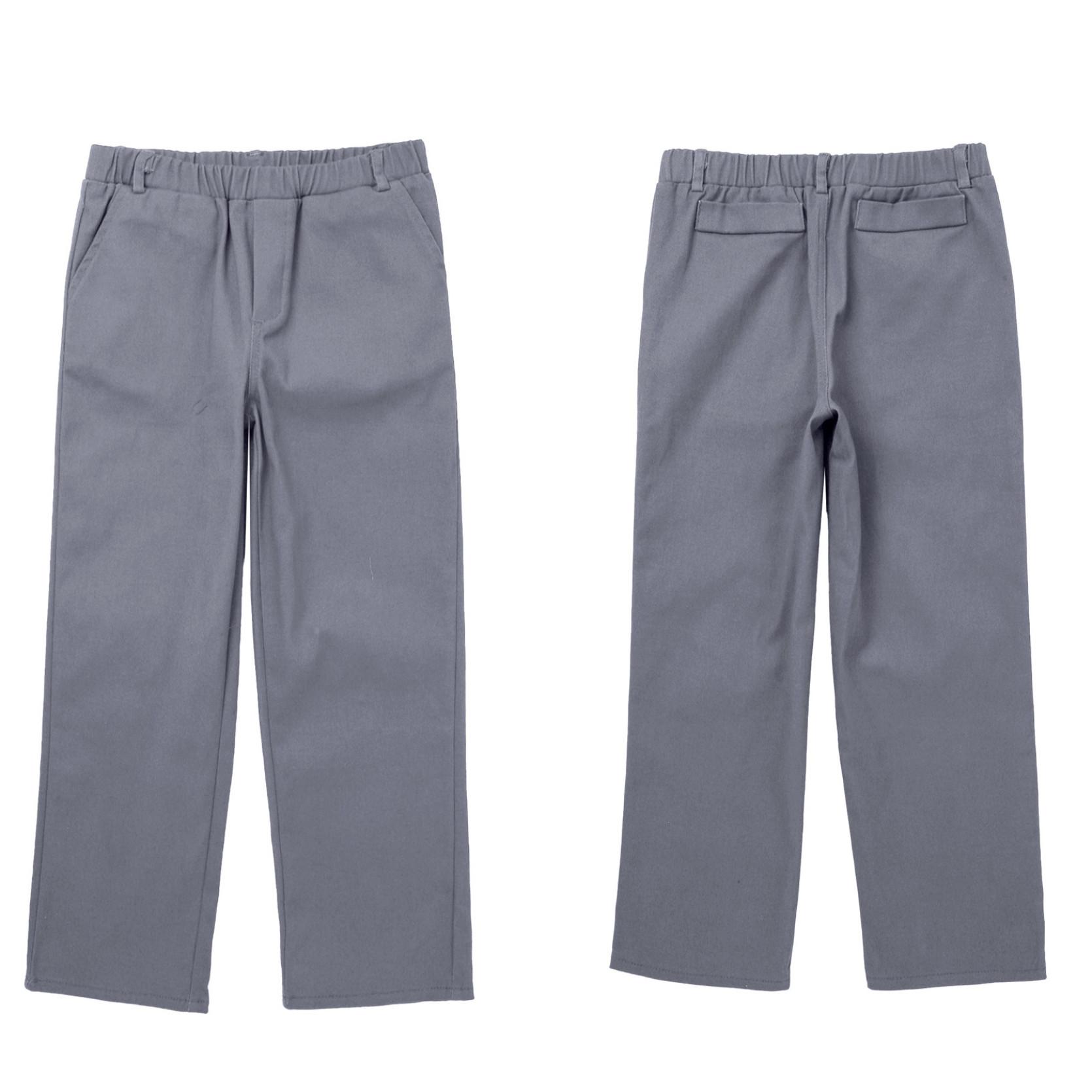 

Детские повседневные форменные брюки для мальчиков, официальные классические брюки для выступлений на свадебной вечеринке 11-12 Years серый