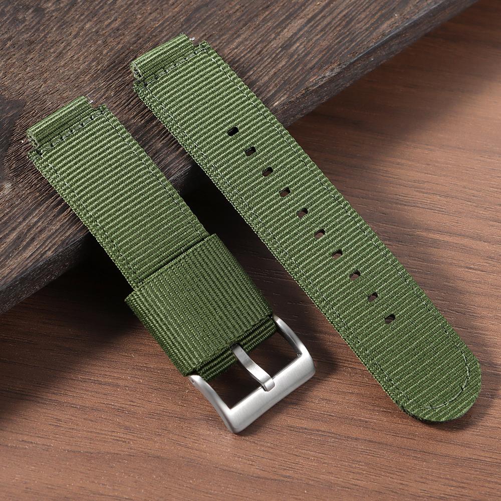16mm 18mm Nylon Watch Strap for Casio GM110 Canvas Sport Black Green Bracelet SGW400 GM2100 AQ-S810 GA900 AE1200/1300 Wrist Belt