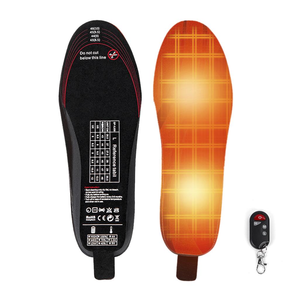 Electric Heated Insoles Rechargeable Winter Foot