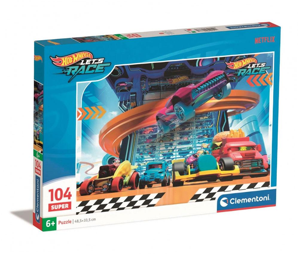 104-piece Puzzle. Super Colorful. Hot Wheels