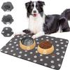 Pet Cat and Dog Feeding Diatomaceous Earth Mat, Anti-splash Mat, Water-absorbent and Quick-drying Home Mat