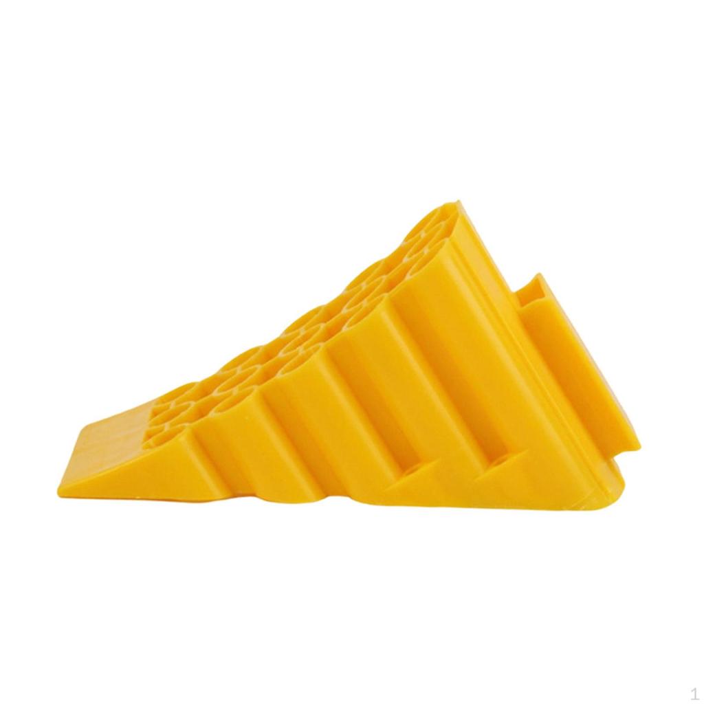 Car Tire Chock Wheel Stopper Ramp Pad Block Portable Heavy Duty Wedge Non