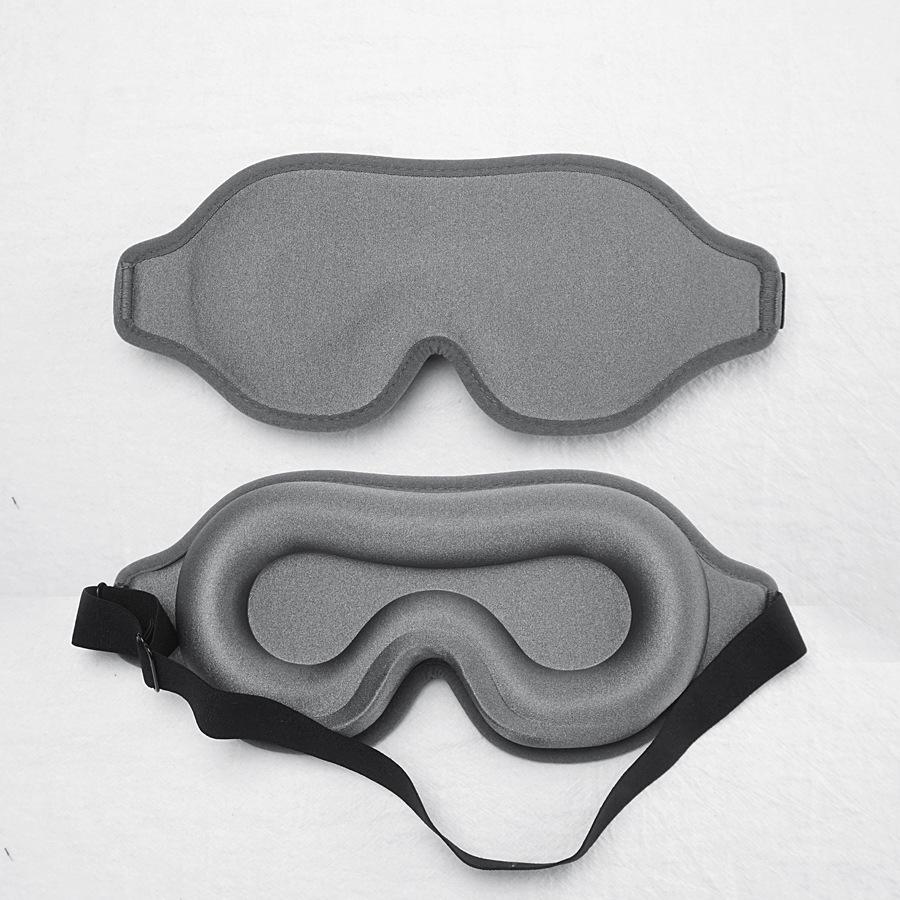 3D Light Blocking Eye Mask - Ice Silk, Pressure-Free for Office, Nap, Travel, Men & Women