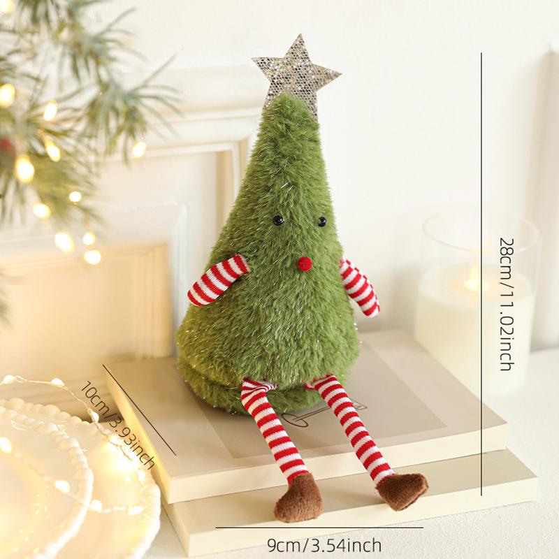 1PC Cartoon Wreath Shape Home Decor Toy Party Christmas Decoration Gift Christmas Tree Shape Cute Christmas