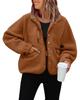 Damen Kunstfell Longline Jacke, Plüsch Teddy Mantel, Mehrfarbige Winteroberbekleidung