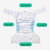 Washable Waterproof Adult Incontinence Pants - Leak-Proof Cloth Diapers for Elderly Care