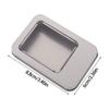 20pcs Tinplate Storage Box With Clear Top For Earrings USB Drive And Small Accessories Travel Jewelry Organizers