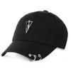 Mote Baseballcaps med Ringer Dame Solhatt Casual Unisex Solskjermingscaps Snapback-hatter Sommer Utendørs Hip-Hop Ballhatt
