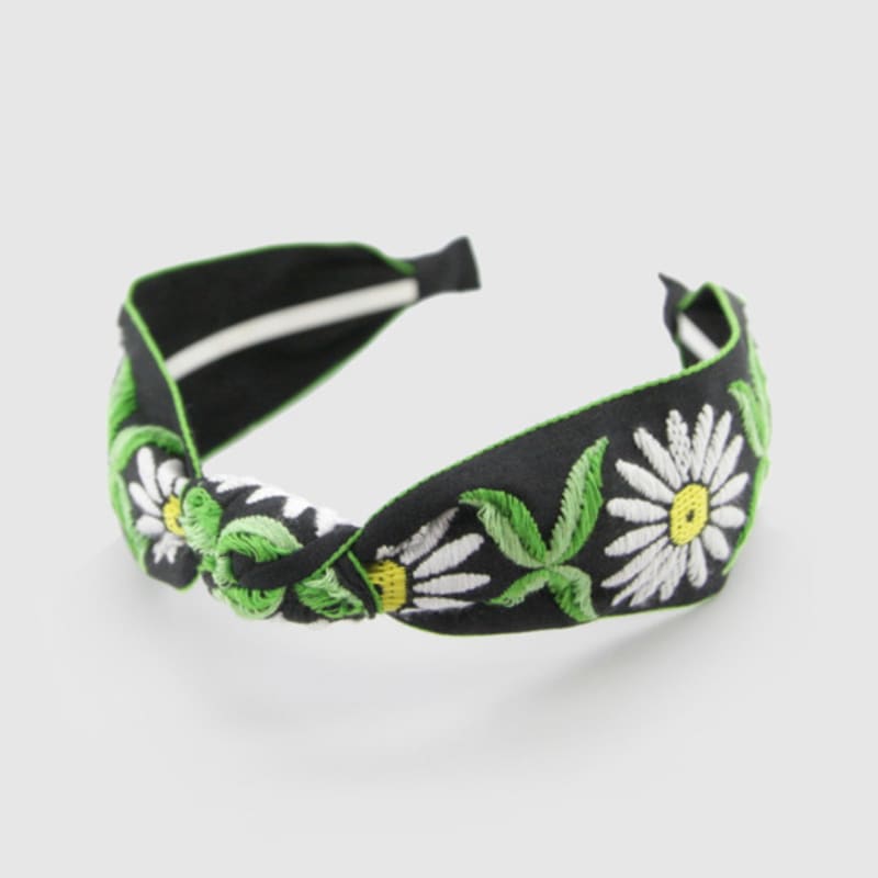 LALA Green Flower Bohemian Imported Hairband