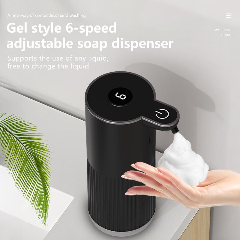 360ML Power Level Digital Display Intelligent Electric Hand Sanitizer Washing Machine Touchless Automatic Senor Soap Dispenser