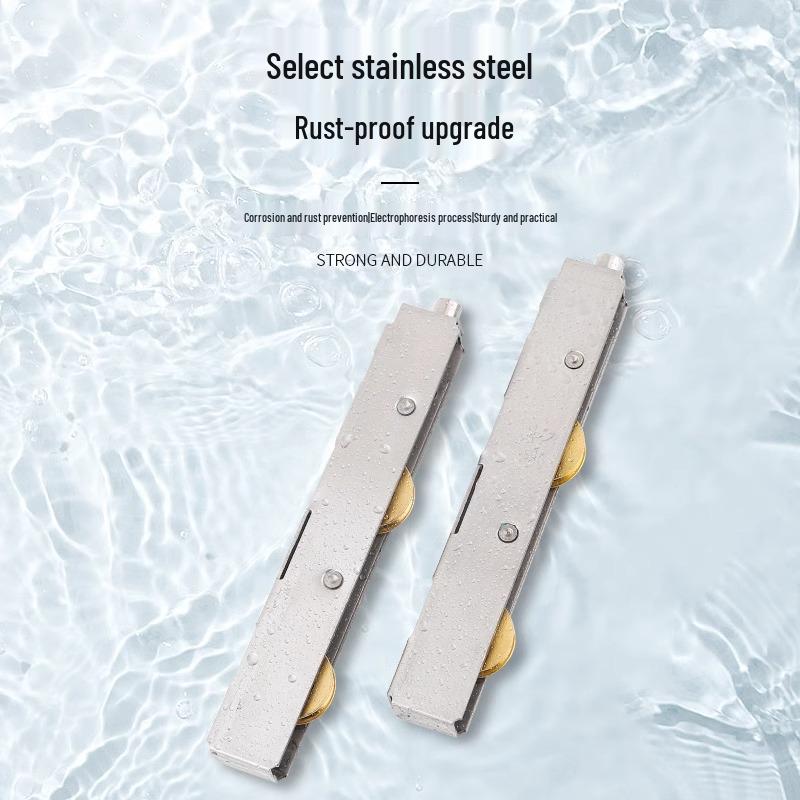 Roti Inferioare și Șină din Aliaj de Aluminiu pentru Uși UPVC, pentru Uși și Ferestre Culisante din Sticlă