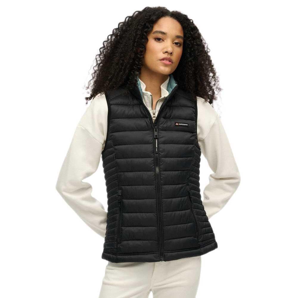 Superdry Damen Schwarz Daunenweste Fuji Lite - Bild 2