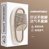 Linen slippers women's four-season universal indoor spring and autumn summer home home use cotton and linen drag thick bottom non-slip men