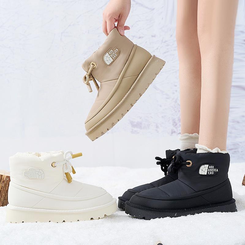 Snow boots women's winter velvet warm outdoor cotton shoes women's boots