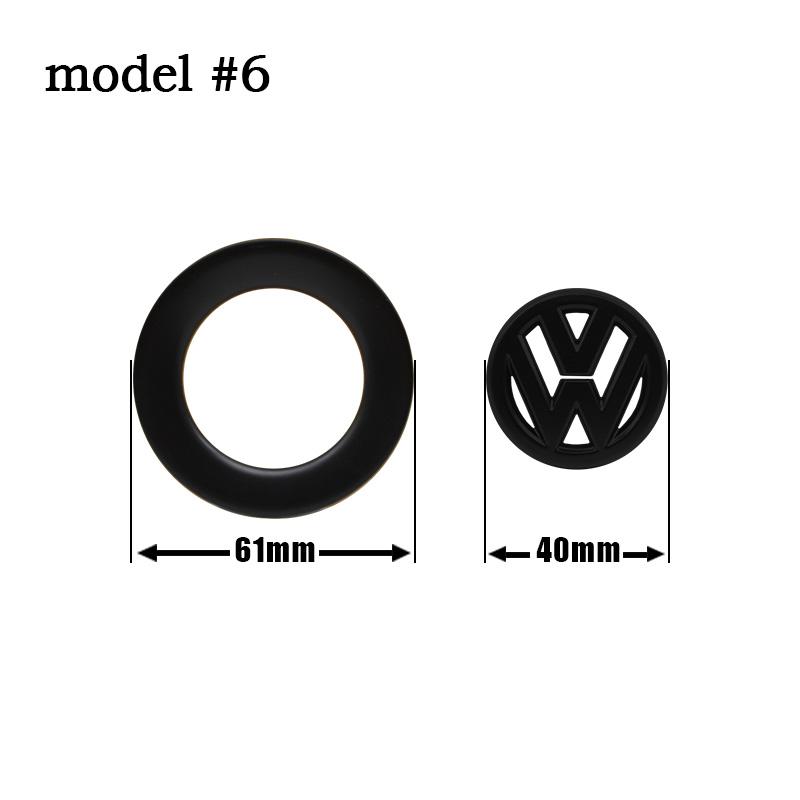FD02-Car Styling Steering Wheel Logo Decoration Stickers For Volkswagen GTI Polo Golf Passat Scirocco Jetta Beetle Tiguan Accessories