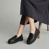 Clarks Leather Trendy Comfortable Elegant Classic Loafers Women Loafers Black 261748704