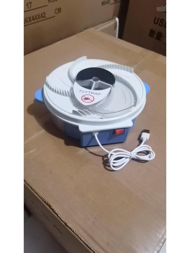 Cattura mosche automatico ricaricabile USB—Esche rotante silenziosa per uso domestico e nei ristoranti