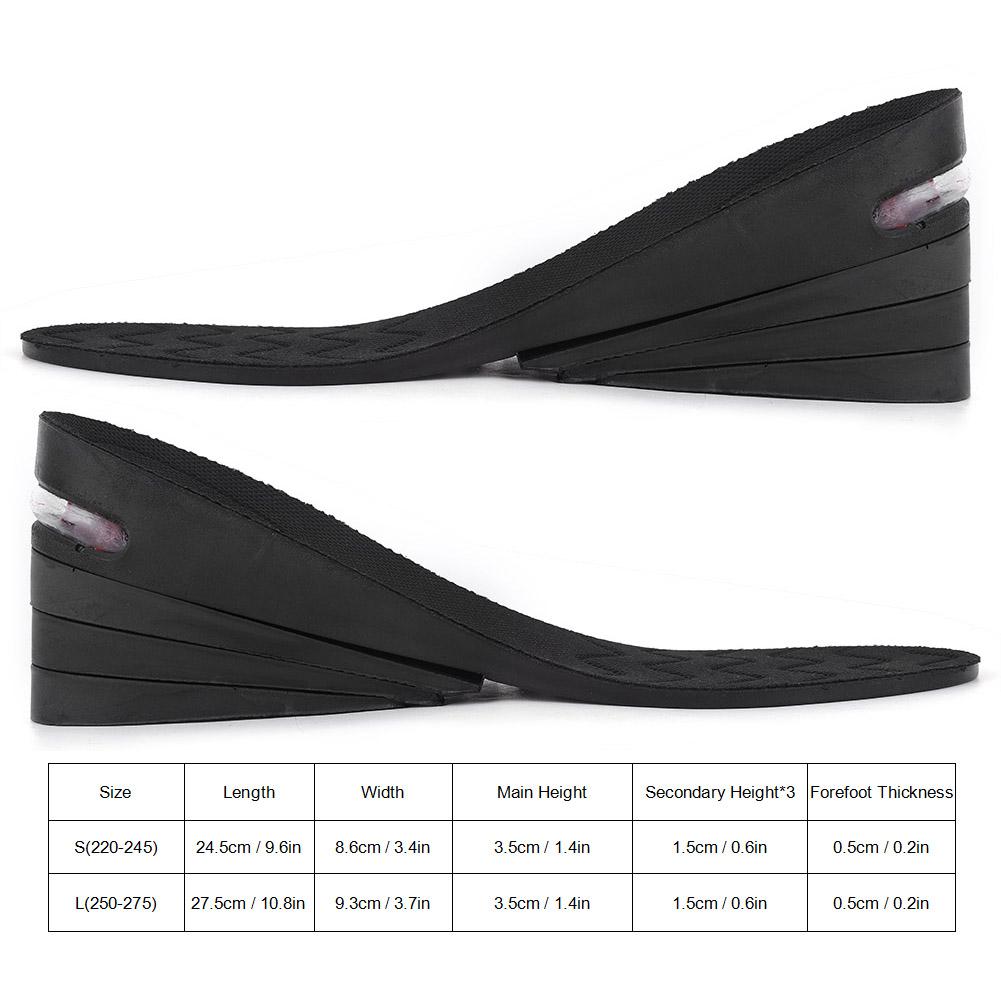 Height Increase Insoles Sport Shock Absorbing Heel Lift Height Taller Shoes Pad