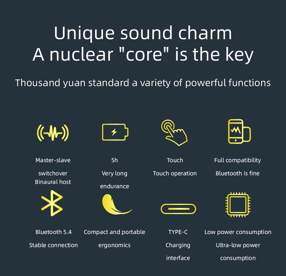 Bluetooth Wireless Earbuds: HD Sound, Long Battery Life, True Wireless In-Ear Headphones