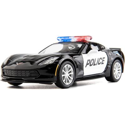Μοντέλο Αστυνομικού Αυτοκινήτου Corvette Grand Sport C7 Κλίμακας 1/36 Συλλογή Παιχνιδιών Diecast