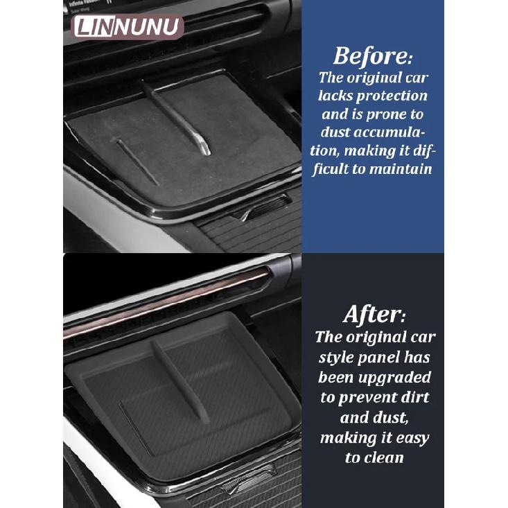 Linnunu Fit for Lynk& Co 08  Wireless Charging Protective Pad Silicone Material Protective Pad Car Interior Dustproof Pad Storage Pad Car Decoration