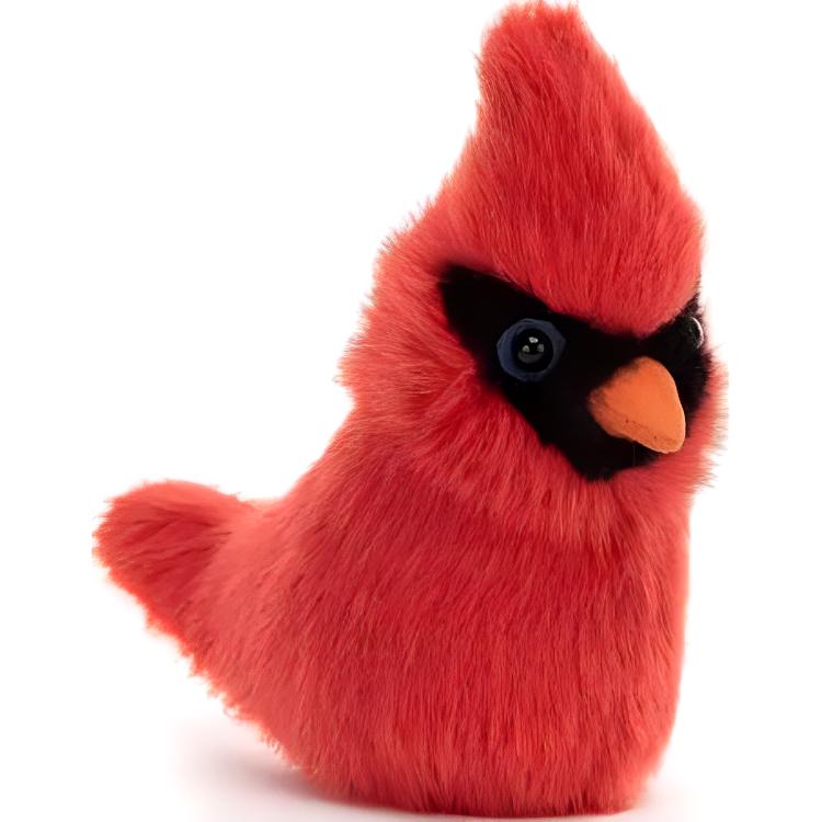 

JELLYCAT Bird Collection North American Red Cardinal Red Top Bishop Bird Dolls Plush Doll 10.1cm Height