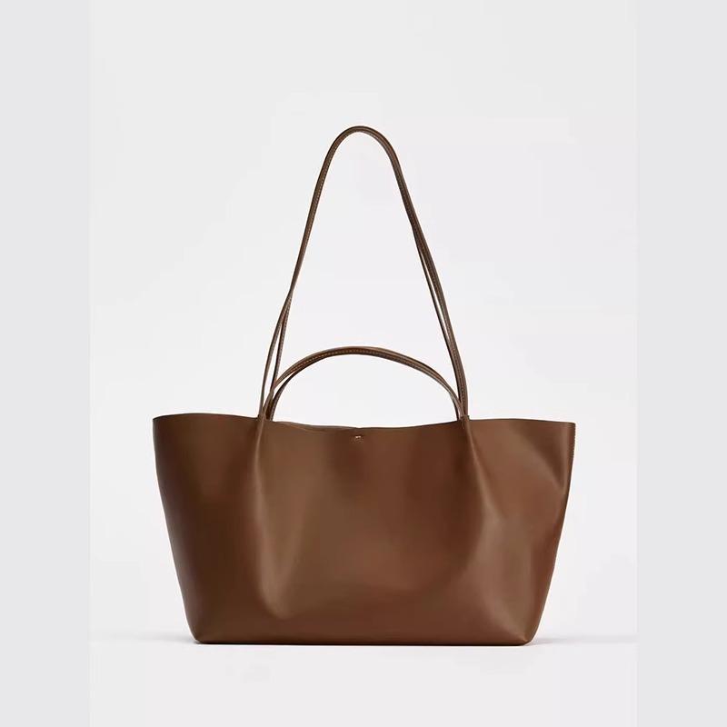 

new bag women s large-capacity simple commuter buckle tote bag shoulder portable shopping bag