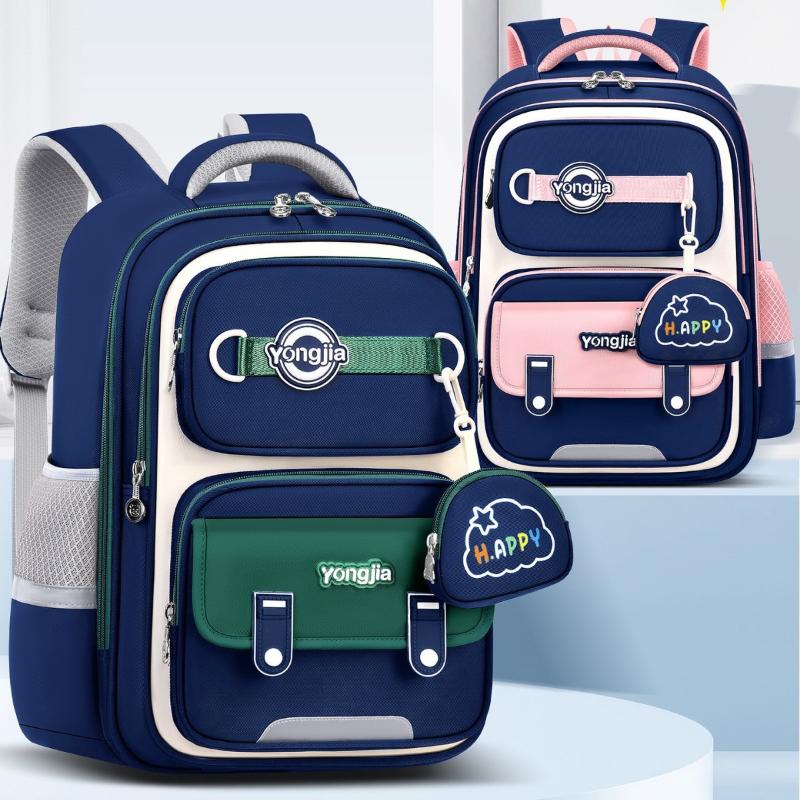 New Primary Students School Bags British Kids Backpack Boys Girls Cute Rucksack Large-Capacity Spine Support Waterproof Book Bag
