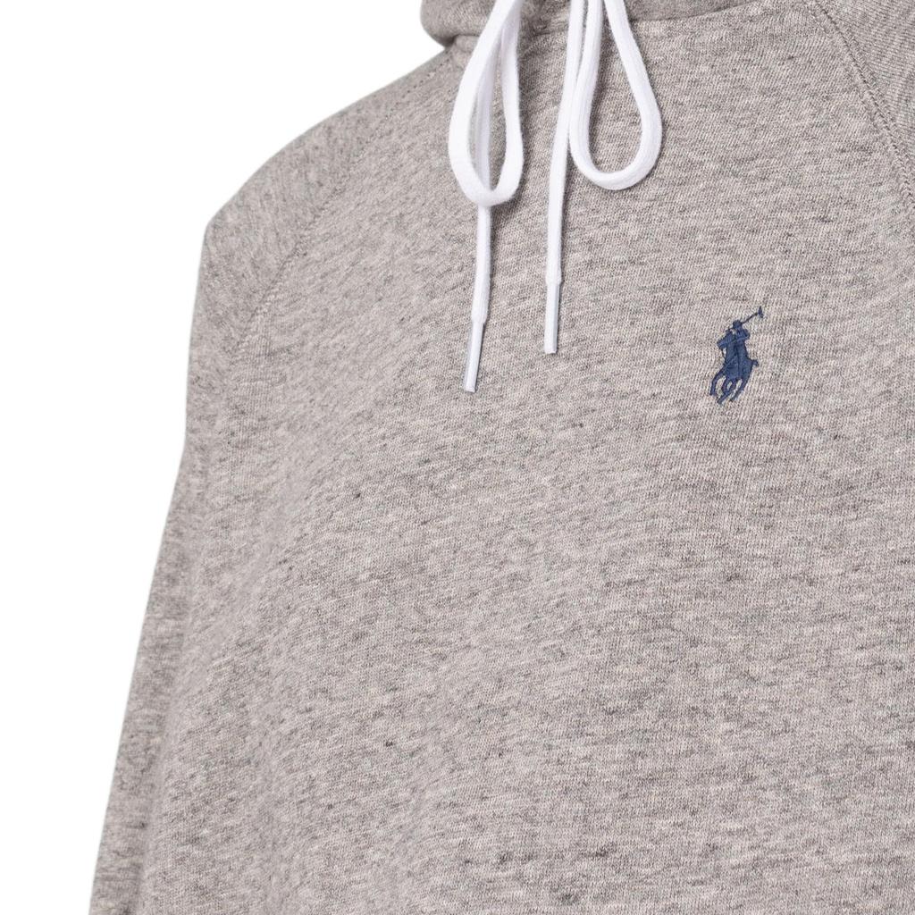 Polo Ralph Lauren FW21 Logo Embroidered Hoodie Women hoodies Gray 211794394-003