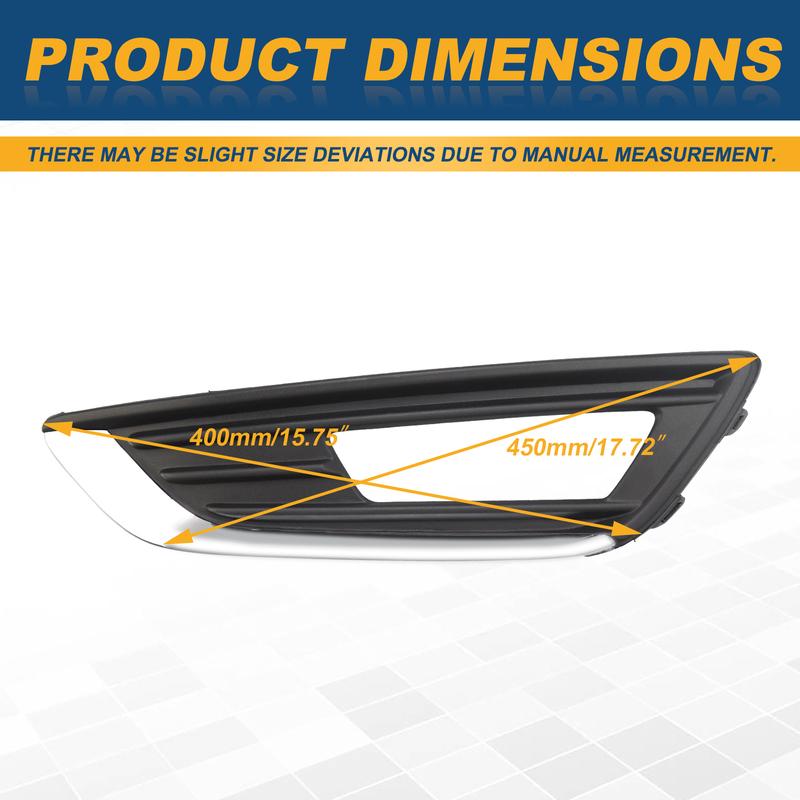 Fog Light Frame Lamp Trim Grill Cover Under Front Bumper For Ford Focus Titanium 2015-2018 FO1038157 FO1039157 Car Accessories