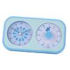 3 In 1 Timer Spouting Whale Pattern Visual Timer with Quiet Clock Loud Volume Alarm Clock for Time Management Tool