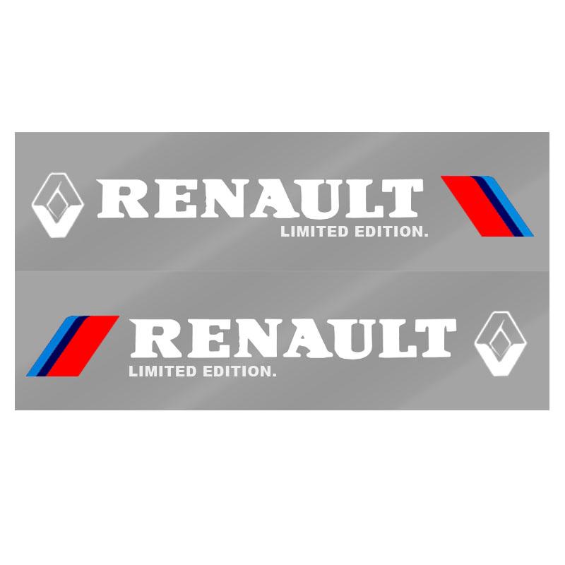 2 Stück Auto 3D Aufkleber Auto Seite Karosserie Sport Aufkleber Abziehbilder Autozubehör Für Renault Dacia Megane 2 3 Duster Logan Clio 4 Scenic 2 Captur