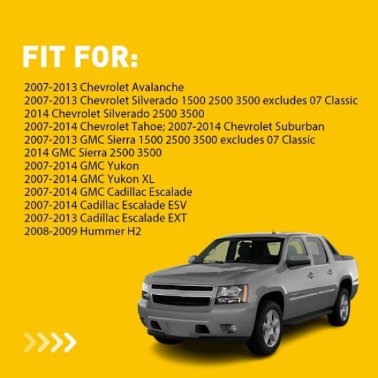 Set Of 4 Lock Door Knobs Gray For 2007-2013 Chevrolet Silverado 1500 2500 3500