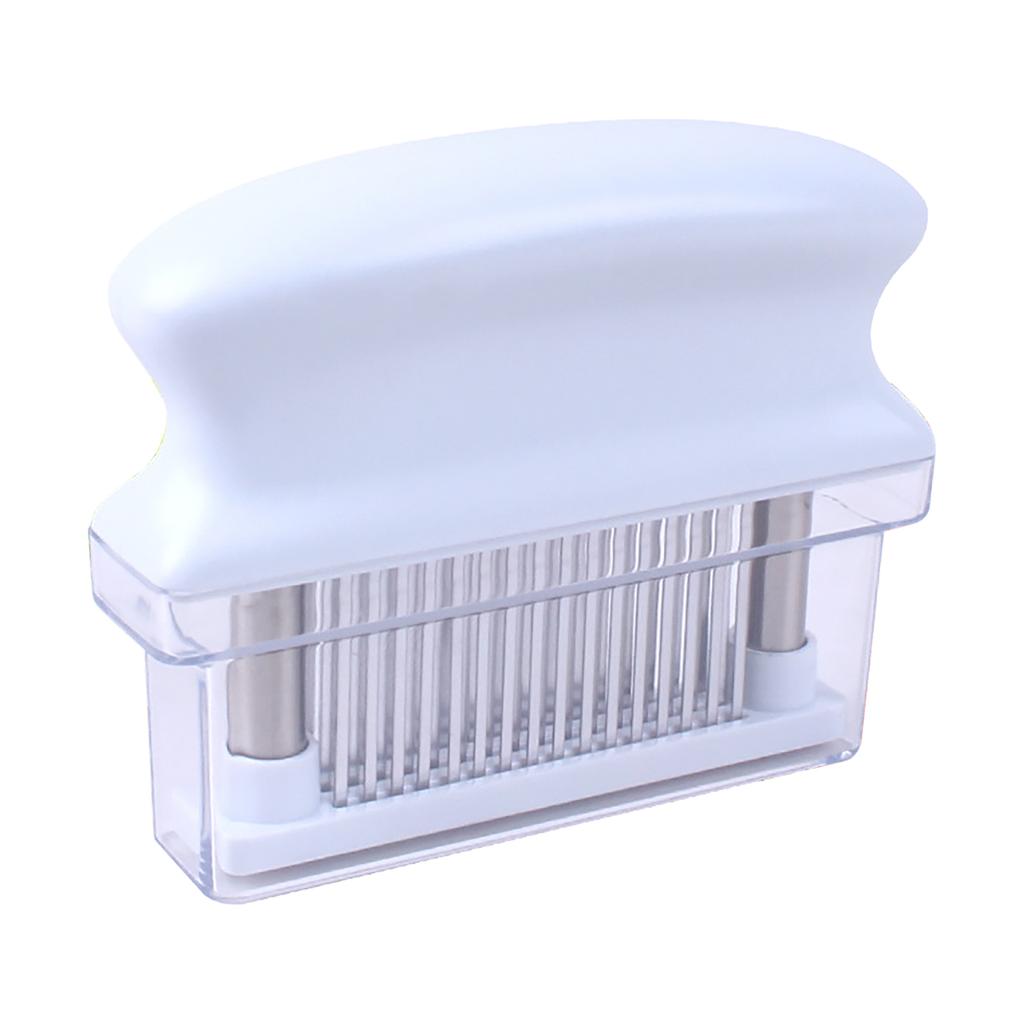 Meat Tenderizer Pork Beef Steak Needle 48 Blade Tenderizer Tool for Kitchen Cooking White