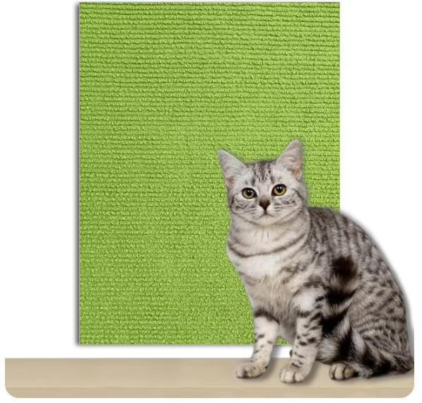 Self-Adhesive Cat Scratch Pad Durable Stick-On Wall Sofa Furniture Protector Anti-Scratch Cut-to-Fit Pet Climbing Mat Carpet