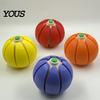 Travel Stress Reliever Halloween Pumpkin Squeeze Ball, Fruit Shaped Clicker Fidget Toy for Anxiety Relief, Cute Soft Decompression Kids Adults, Party