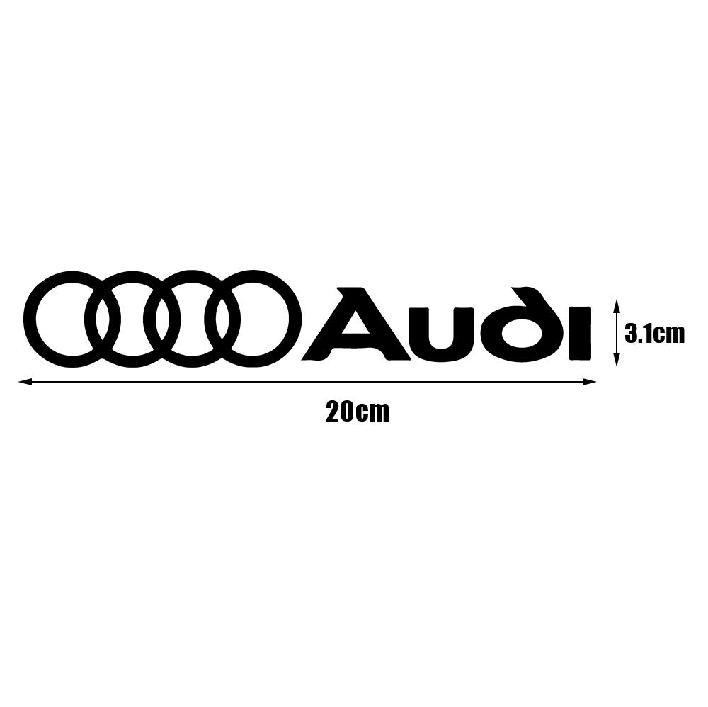 2PCS Car Body Trunk Window Logo Sticker Decor Accessories Auto Styling For 6w Sline RS Quattro A4 A5 A6 TT A8 Q5 Q6 Q7 Q8 S A7w6