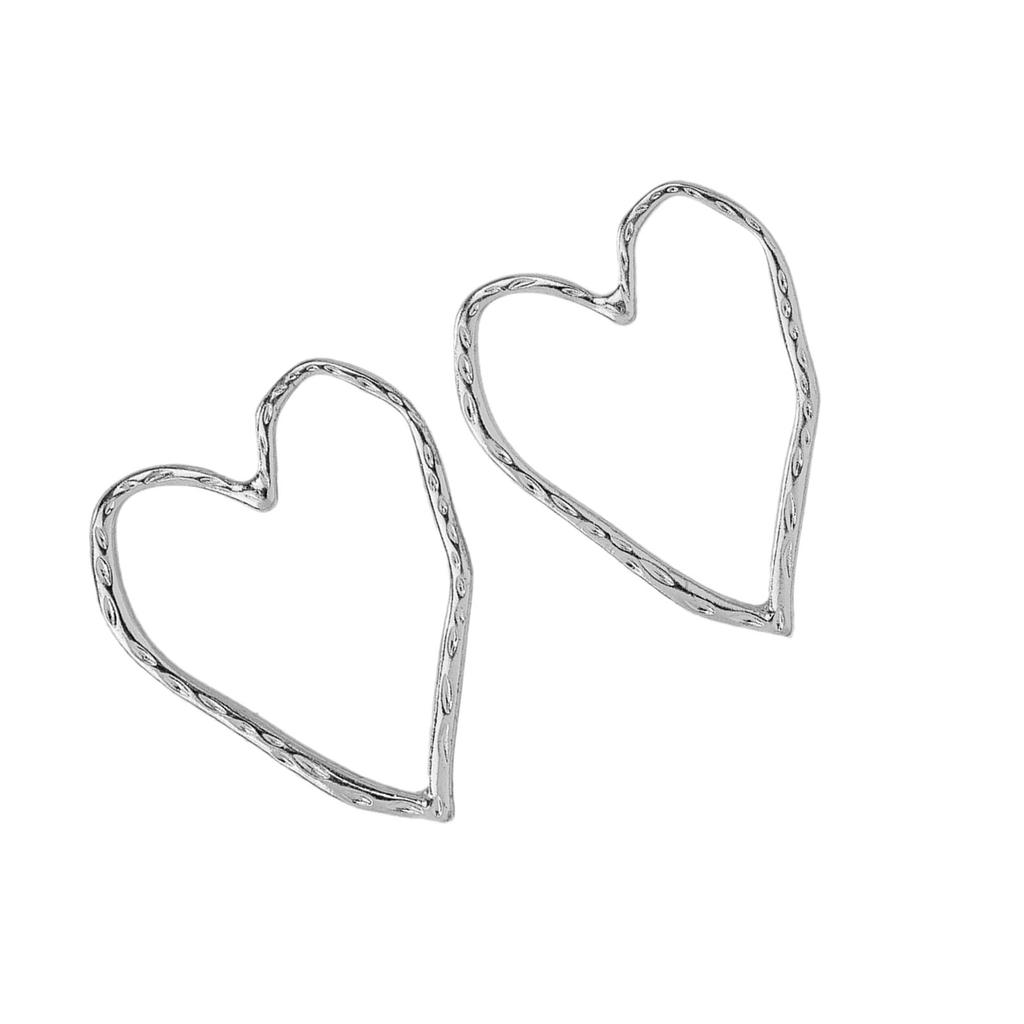 Hollow Heart Earrings Stylish Ear Jewelry Hollow Heart Ear Studs Ear Accessories for Trendy Student and Professionals