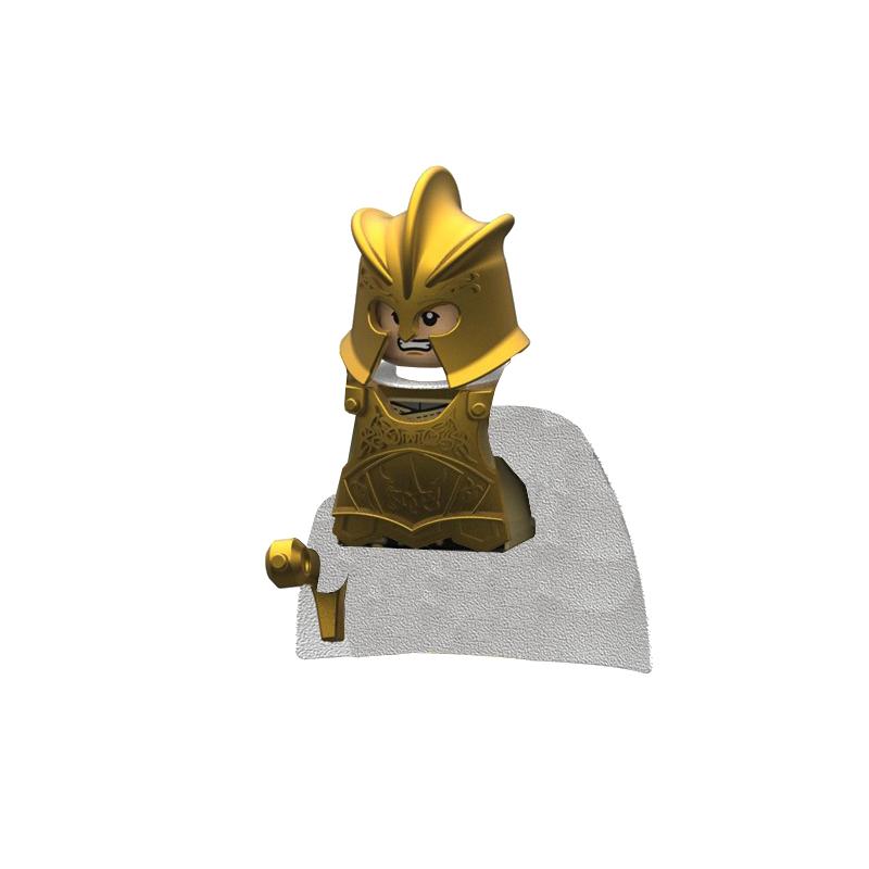 1pcs Thrones Golden Armor Warrior Guard Jaime Lannister Barristan Selmy Meryn Trant Building Blocks Mini Action Figure Toys