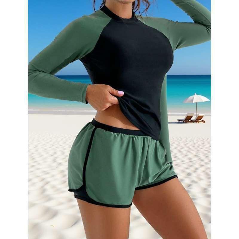 Costume da Bagno Intero Donna Tuta da Gara Surf Subacquea Tankini