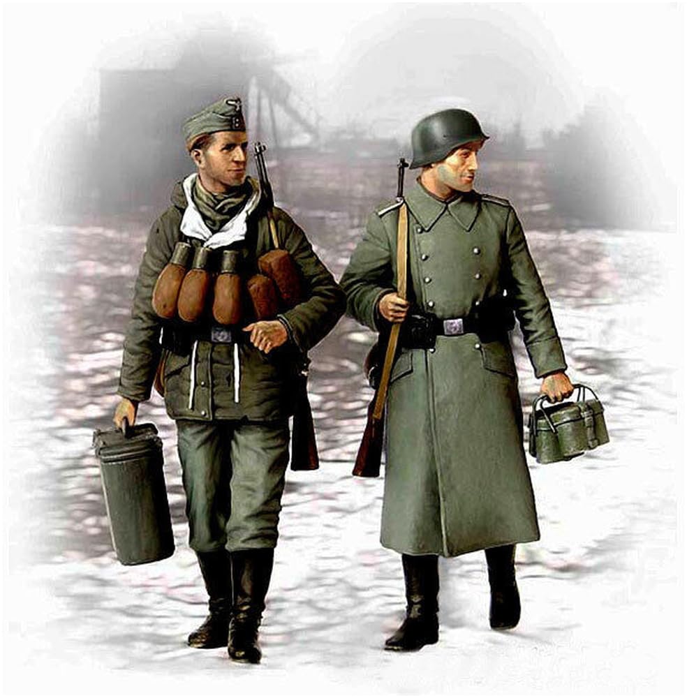 

Master Box German Cold Weather Clothing Infantrymen Food Carrying Scene 2 Figures Plastic Model MB35053 1/35