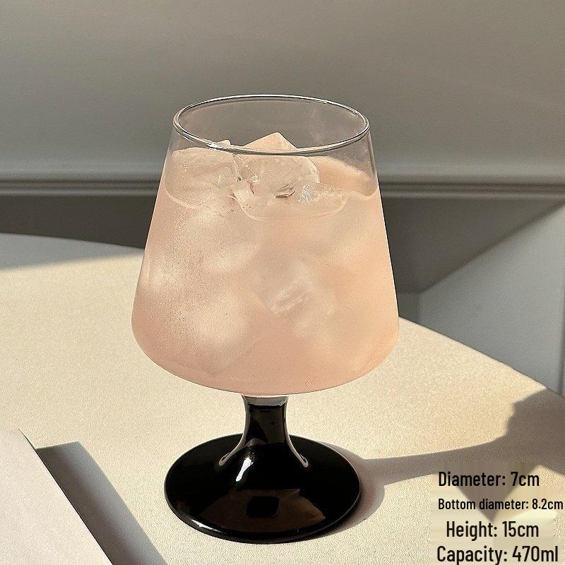 ZISIZ Elegant Black Highball Glass