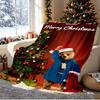 Paddington Bear Pattern Blanket for Home Decoration, Bed, Sofa, Car Travel, Camping, Suitable for All Seasons, Birthday Christmas Gift